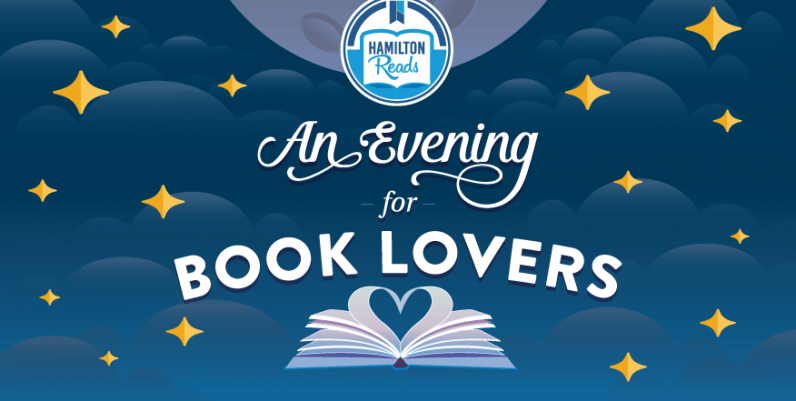 Evening for Book Lovers An Evening for Book Lovers - two books look like kissing swans under the stars
