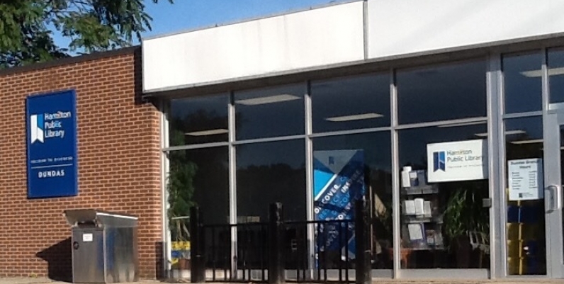 The hamilton public library Dundas branch The hamilton public library Dundas branch front entrance