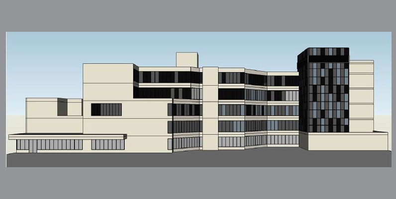 Central Window Replacement Architect rendition of Central Window replacement project