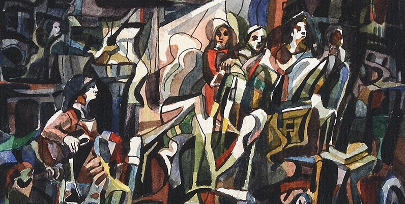 Gallery4 on the 1st floor: Tibor Nyilasi oil painting of tibor nyilasi