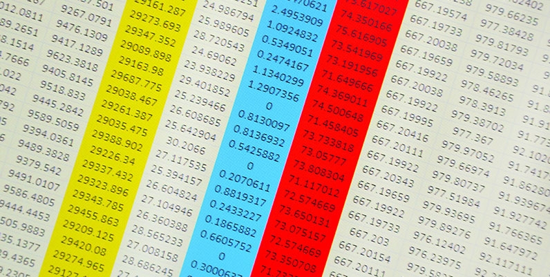 Intermediate Excel close up photo of an excel spreadsheet