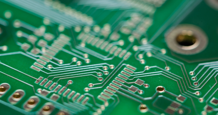 Raspberry Pi Closeup of a electronic motherboard