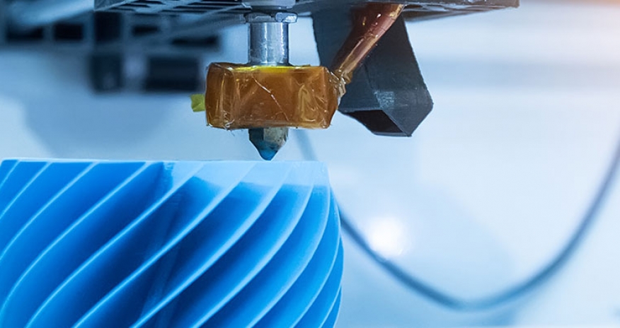 Become a 3d maker close up of a 3d print hed