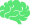 Green brain icon