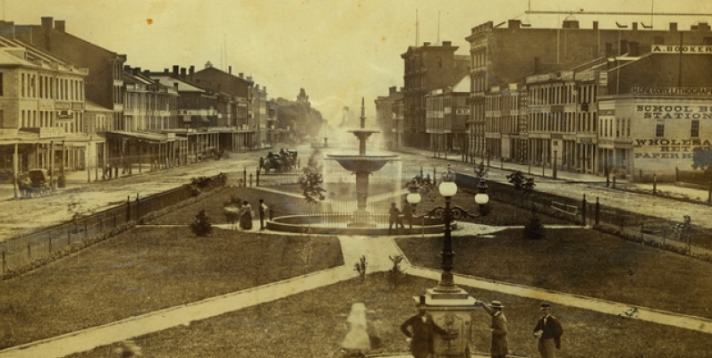 Gore Park, 1870s