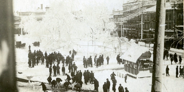 A view of James Street South at Gore Park A view of James Street South at Gore Park