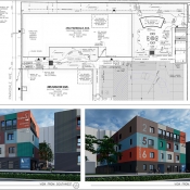 Floor-plan of the Parkdale Branch of Hamilton Public Library