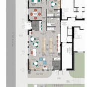 Floor-plan of the Parkdale Branch of Hamilton Public Library