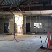 Valley park branch construction. Inside pictured