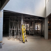 Valley park branch construction inside and outside pictured