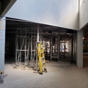 Valley park branch construction inside and outside pictured