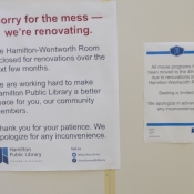 a photo of a sign saying we are under renovations