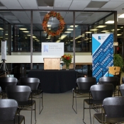 a photo of the meet the author event venue