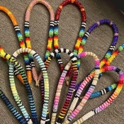 Beaded corn keychain - Allison and Sarah Mitten