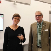 photo of author Kate Cayley and HPL CEO Paul Takala