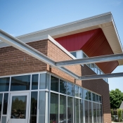 Exterior photo of the new greensville branch