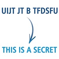 UIJT JT B TFDSFU equals This is a secret