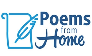 Poems from home. A book and quill is displayed.