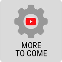 More coming soon with a YouTube icon in the center