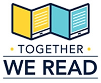 Together We Read Logo. Two books at the top.