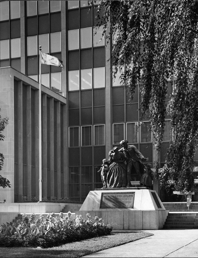 United Empire Loyalist Statue in Courthouse Square United Empire Loyalist Statue in Courthouse Square