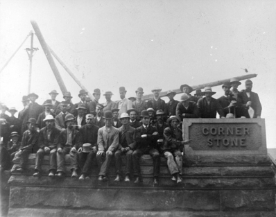 Laying the cornerstone for the City Hall, 1888