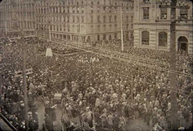 Crowds at the unveiling of the Sir John A. Macdonald statue, 1893