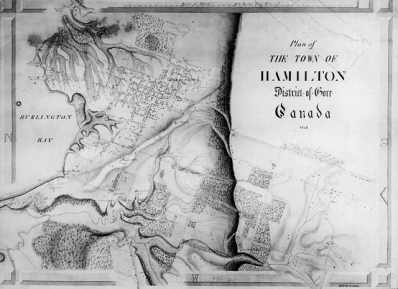 Map of Hamilton, 1842 