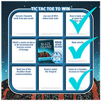 HPL Reads 2021 tic tac toe card